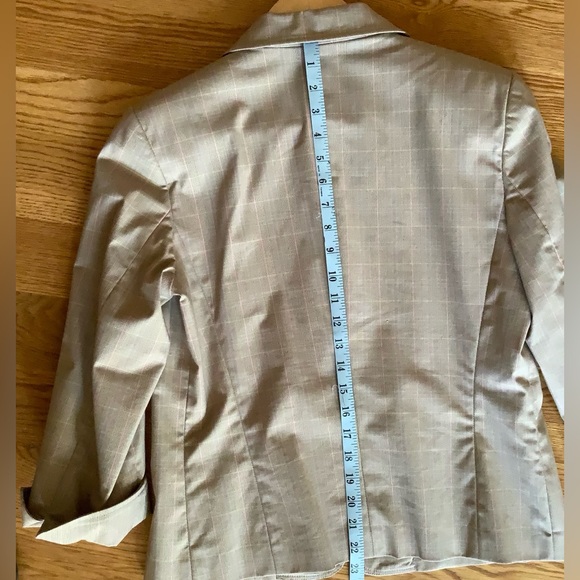 Rafaella Pantsuit Ladies Size 10 Tan Blue Pink - Picture 7 of 9